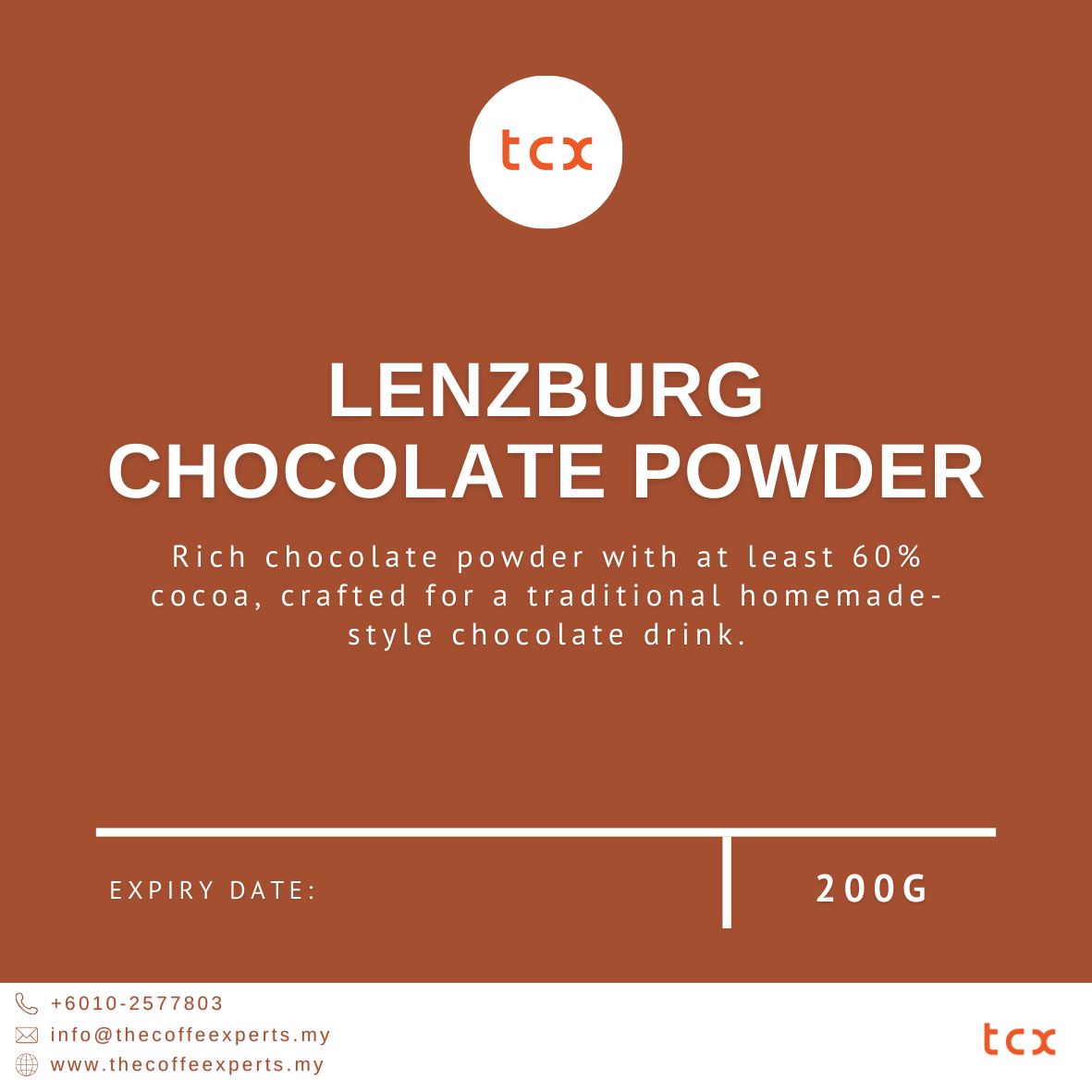 TCX - Serbuk Coklat Lenzburg (200g)