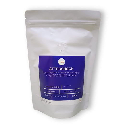TCX - Aftershock (Dark Roast) (200g) Biji Kopi Campuran Arabika