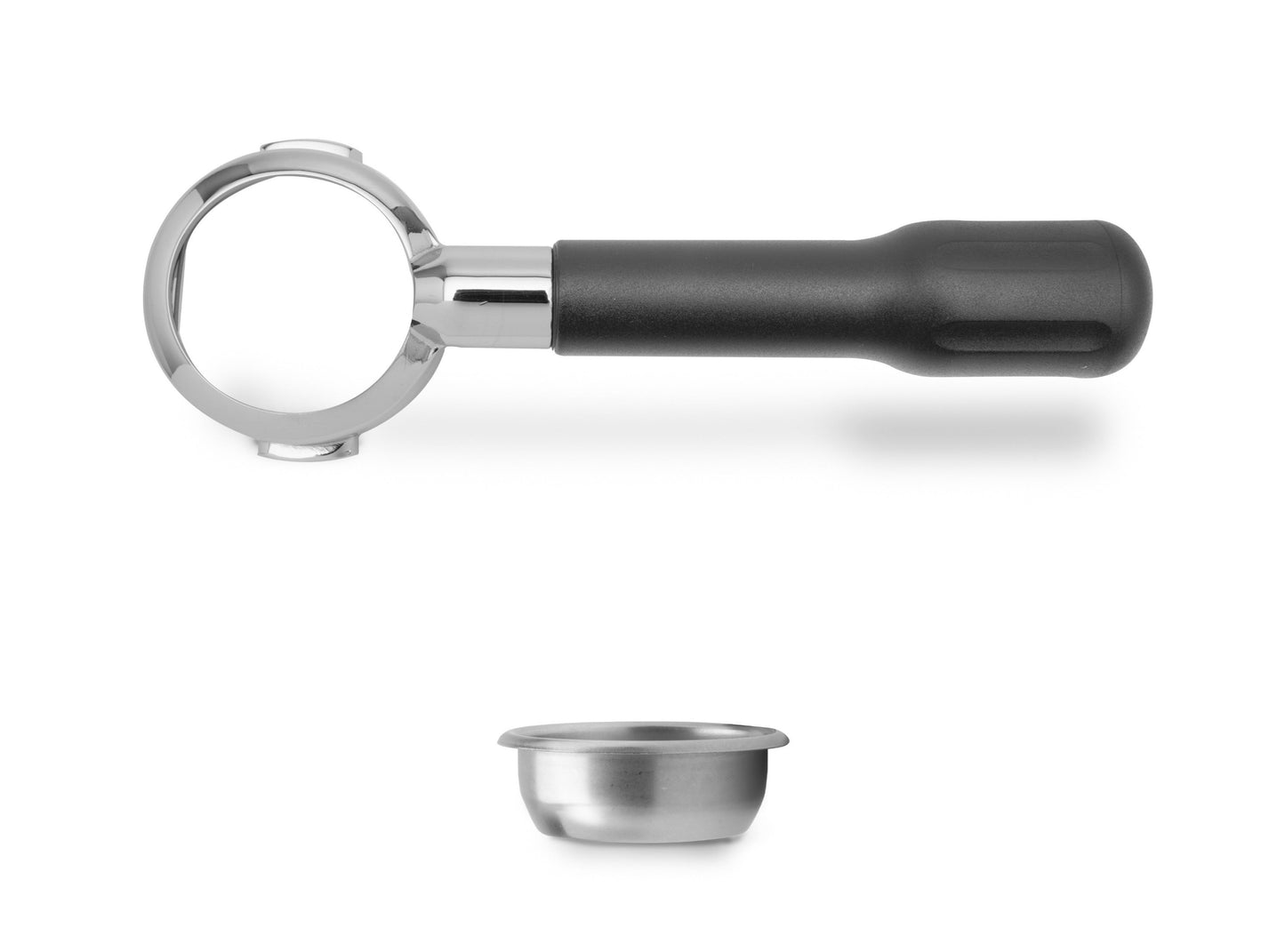 Lelit57 Bottomless Portafilter - Black handle