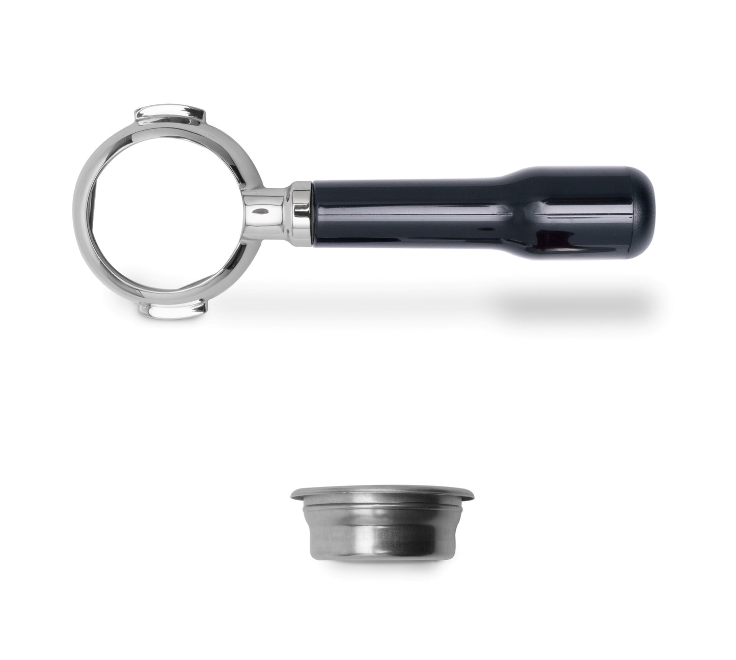 Lelit58 Bottomless Portafilter - Black handle