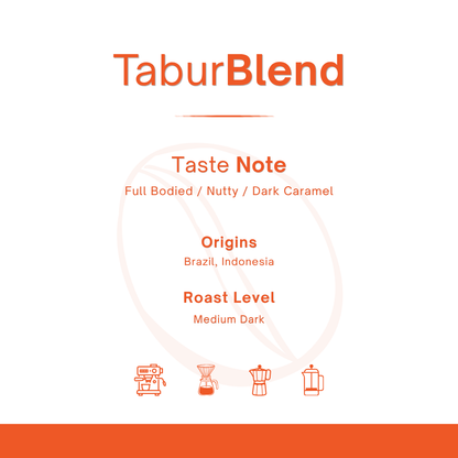 TCX - Tabur (Medium Dark Roast) (200g) Biji Kopi Campuran Espresso