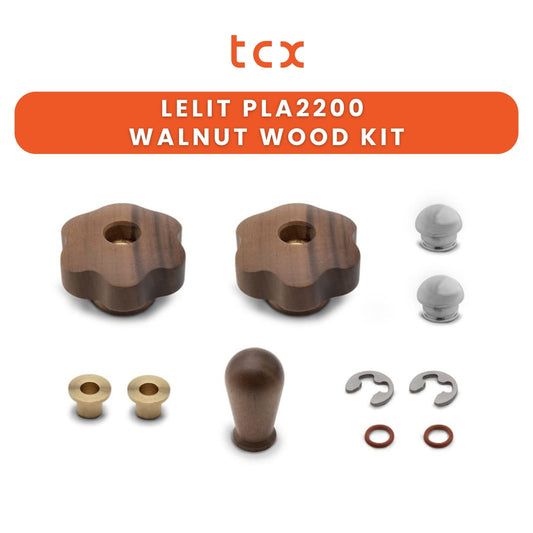 Mara PL62X Upgrade Kit - Walnut wood water/steam knobs and lever lot