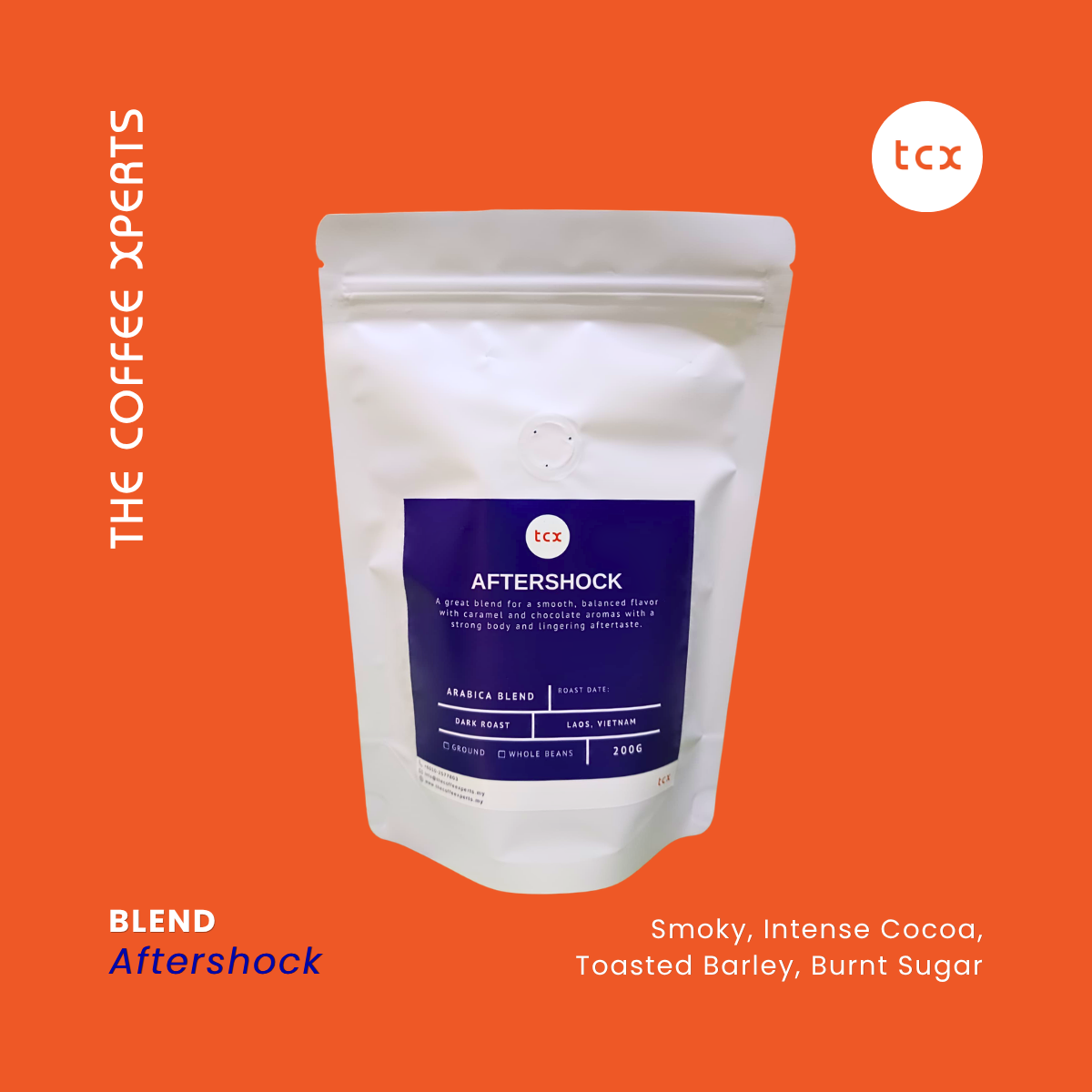 Aftershock (Dark Roast) (200g) Arabica Blend Coffee Beans