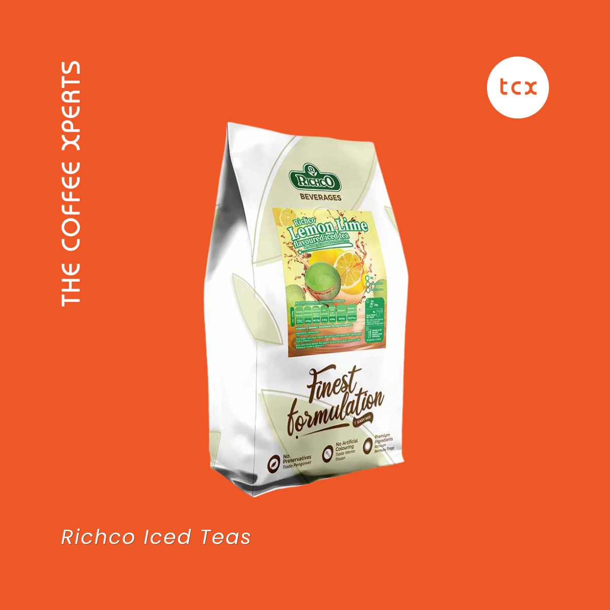 Premix Teh Ais Richco (1kg) - 4 Perisa (Peach, Limau Limau, Serai, Passionfruit)