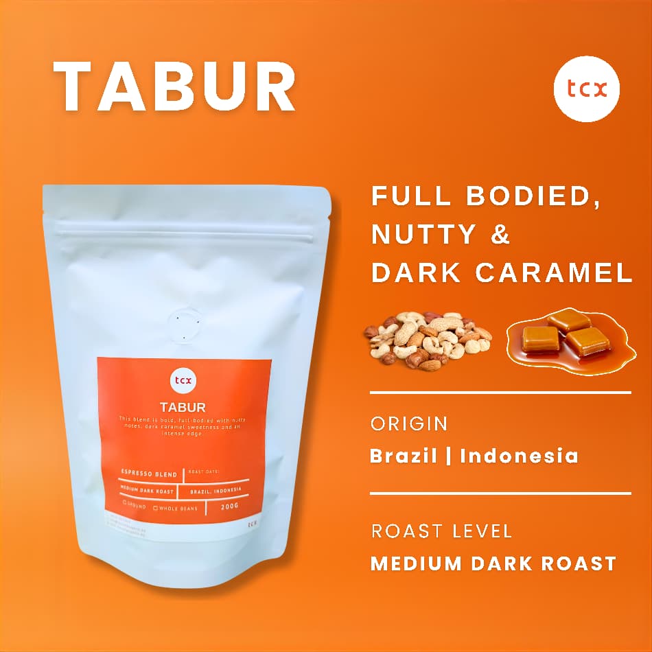 Tabur (Medium Dark Roast) (200g) Espresso Blend Coffee Beans