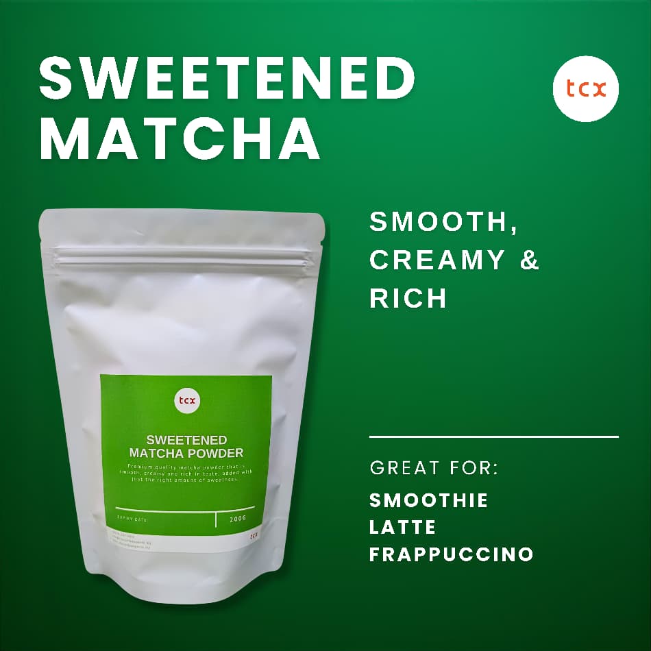 TCX - Sweetened Matcha Powder  (200g)
