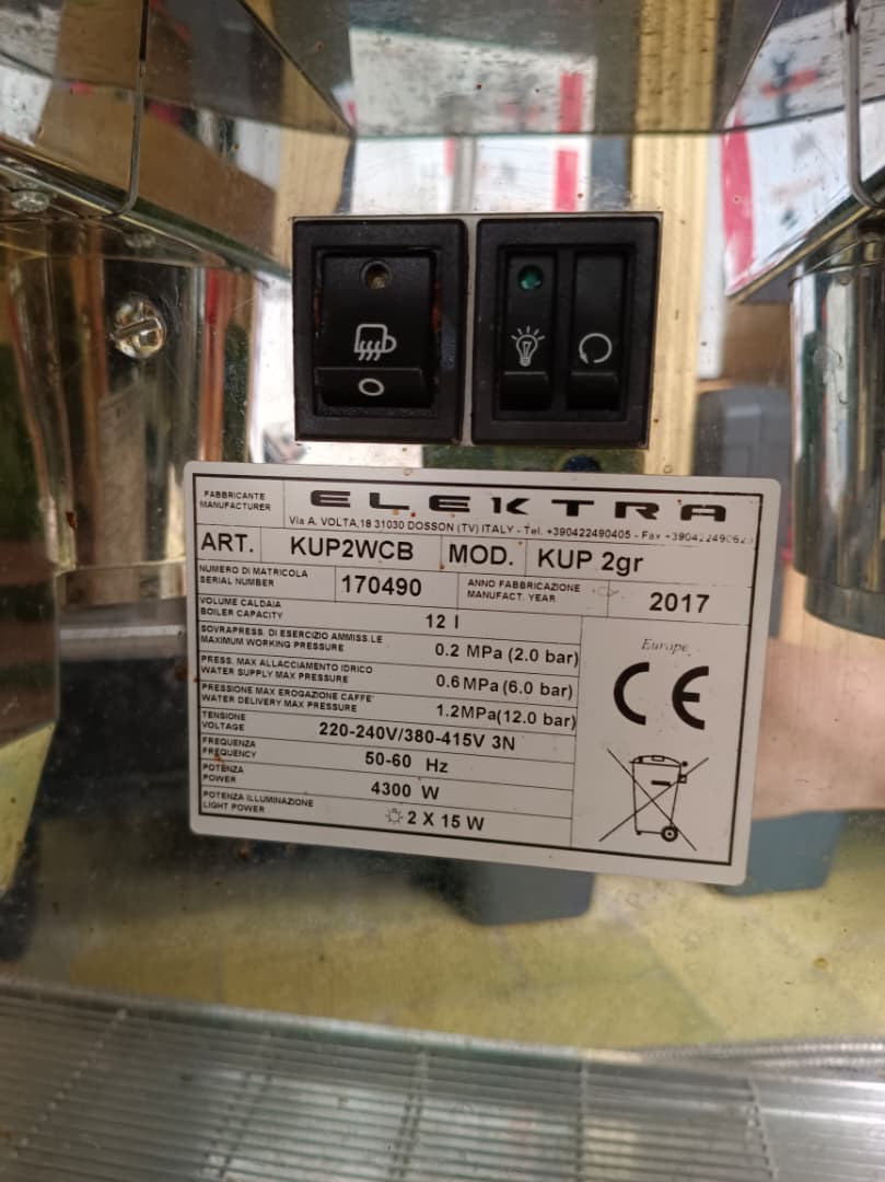 [Used, Second Hand] Elektra KUP 2 Group Coffee Machine