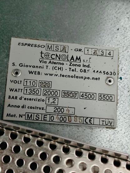 [Used, Second Hand] Technolam 2 Group Coffee Machine