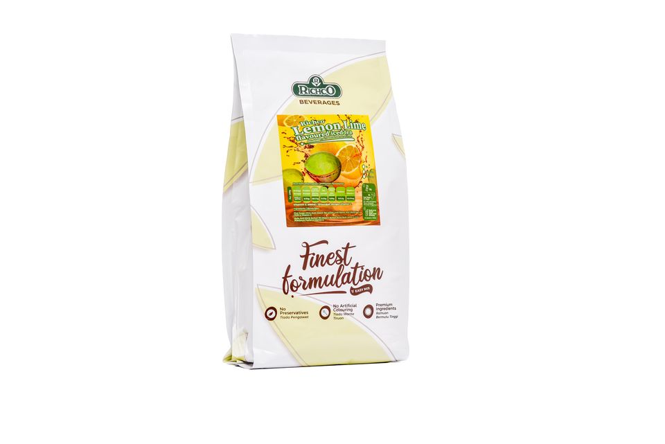 Richco Ice Tea Premix (1kg) - 4 Flavors (Peach, Lemonlime, Lemongrass, Passionfruit)