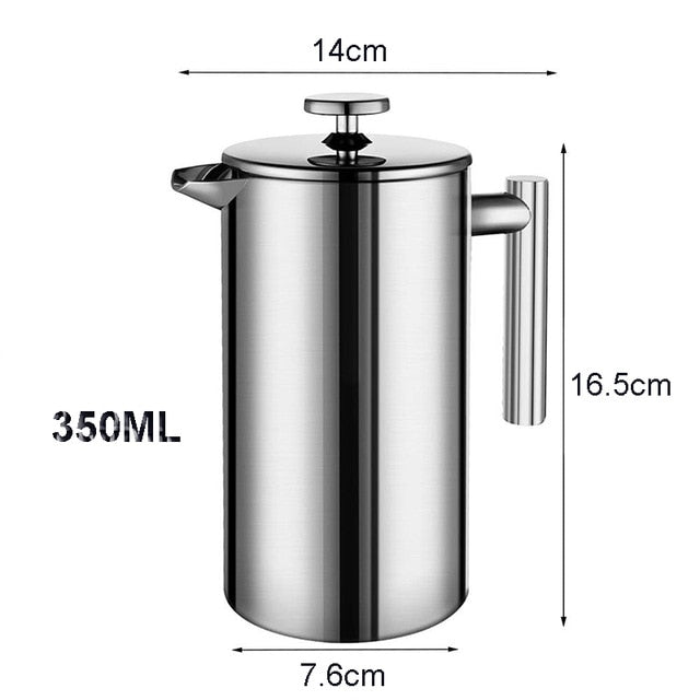 French Press Double-Wall Insulated Coffee Tea Maker